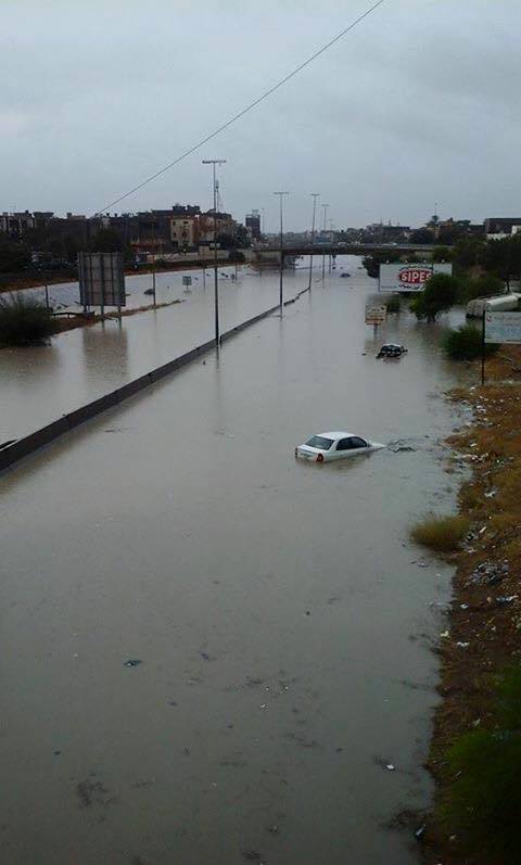 Torrential Eid rains bring Tripoli to standstill