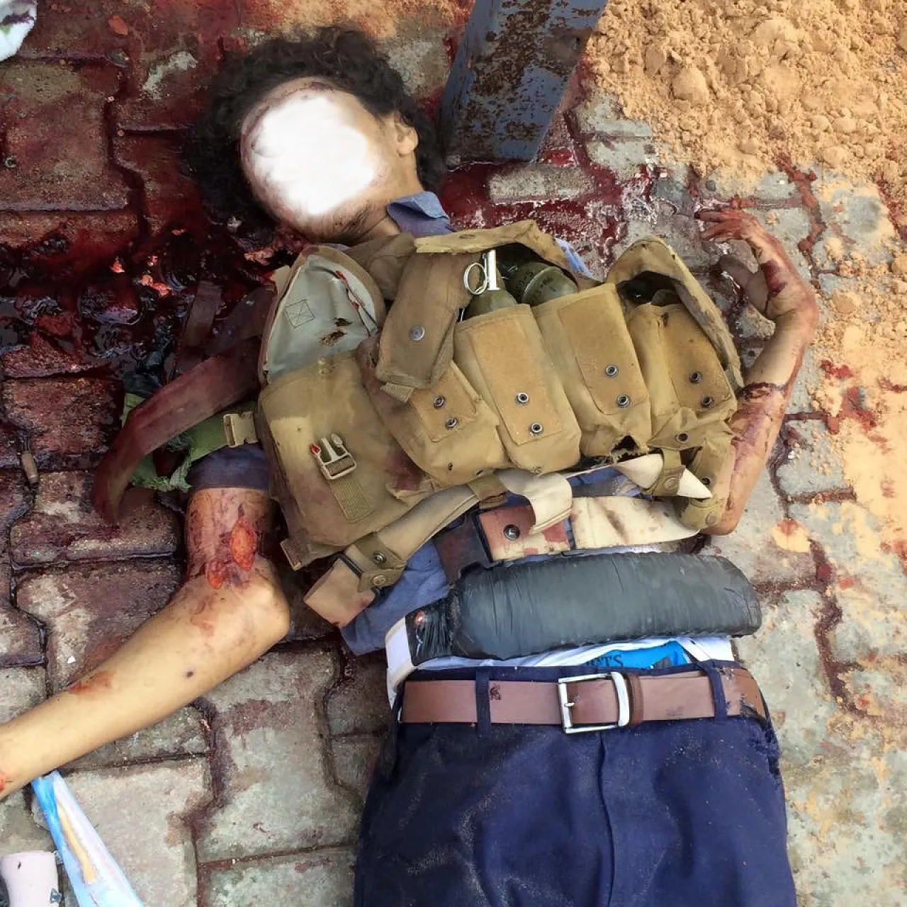 Photo of one the dead IS attackers (Photo: Social media)