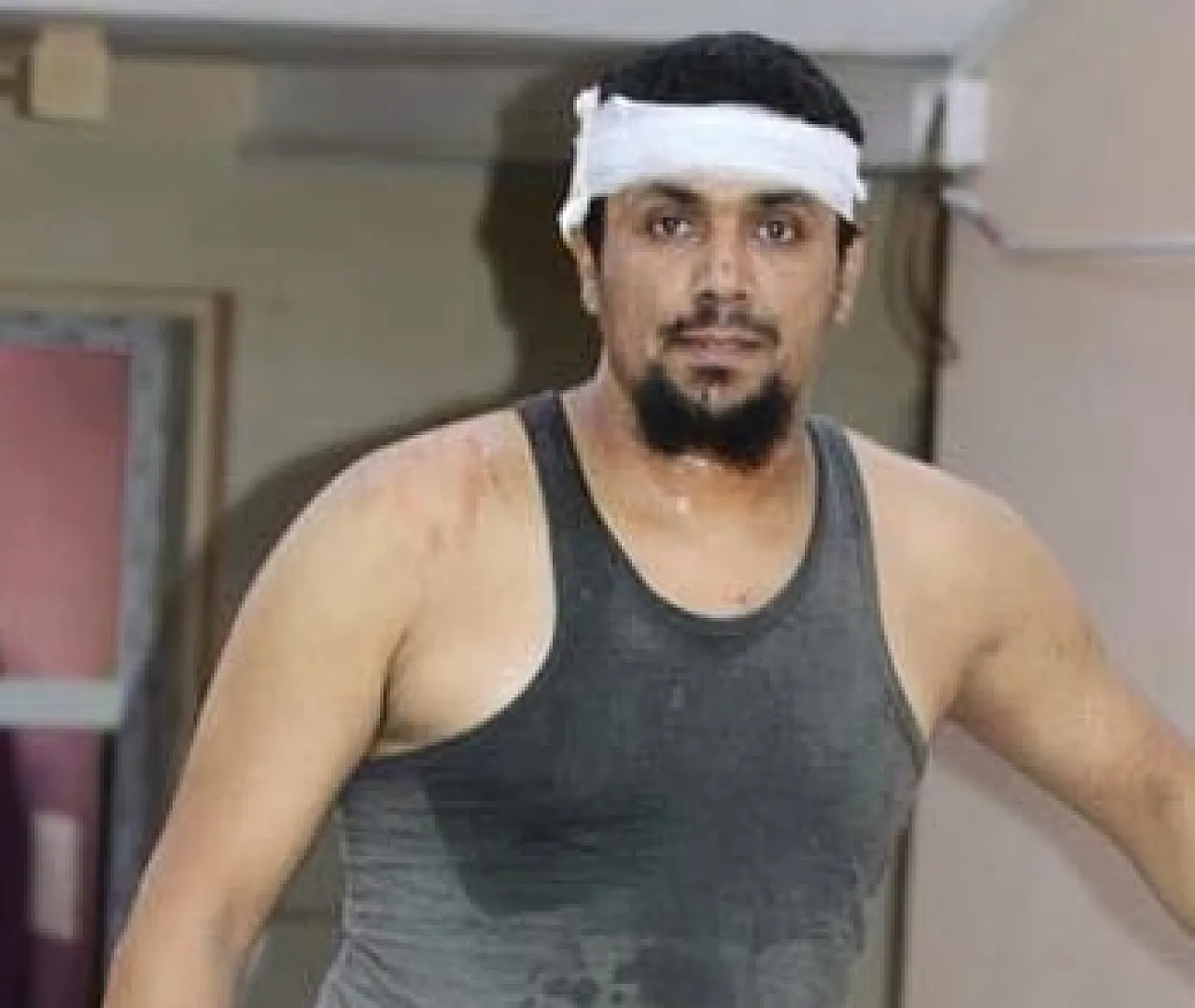 This is said to be Murad Al-Sabaa after his arrest this morning (Photo:social media) 
