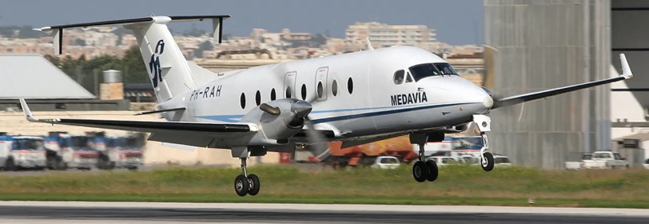 A Medavia Beechcraft (Photo: Medavia).