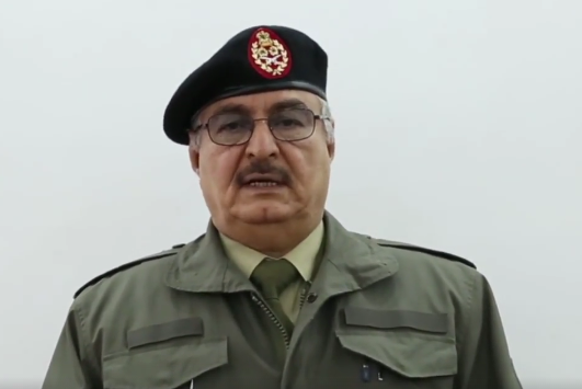 Armed forces commander-in-chief Khalifa Hafter (archive)