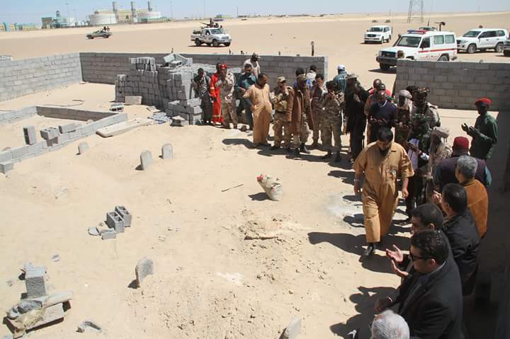 AGOCO officials inspect Sarir damage, pay respects to victims