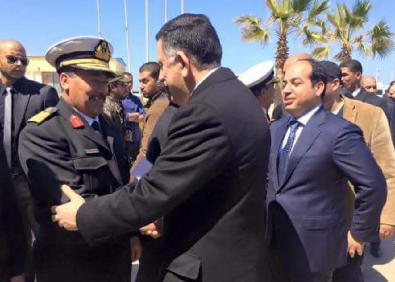 PC head Faiez Serraj and his deputy Ahmed Maetig (File photo)