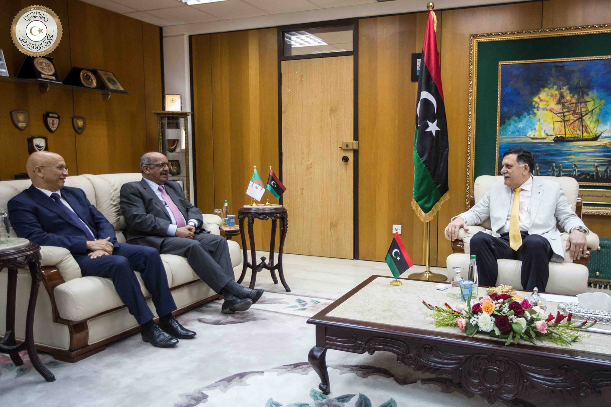 Algerian minister has talks with Serraj in Tripoli