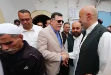 Serraj goes for another walk in Tripoli