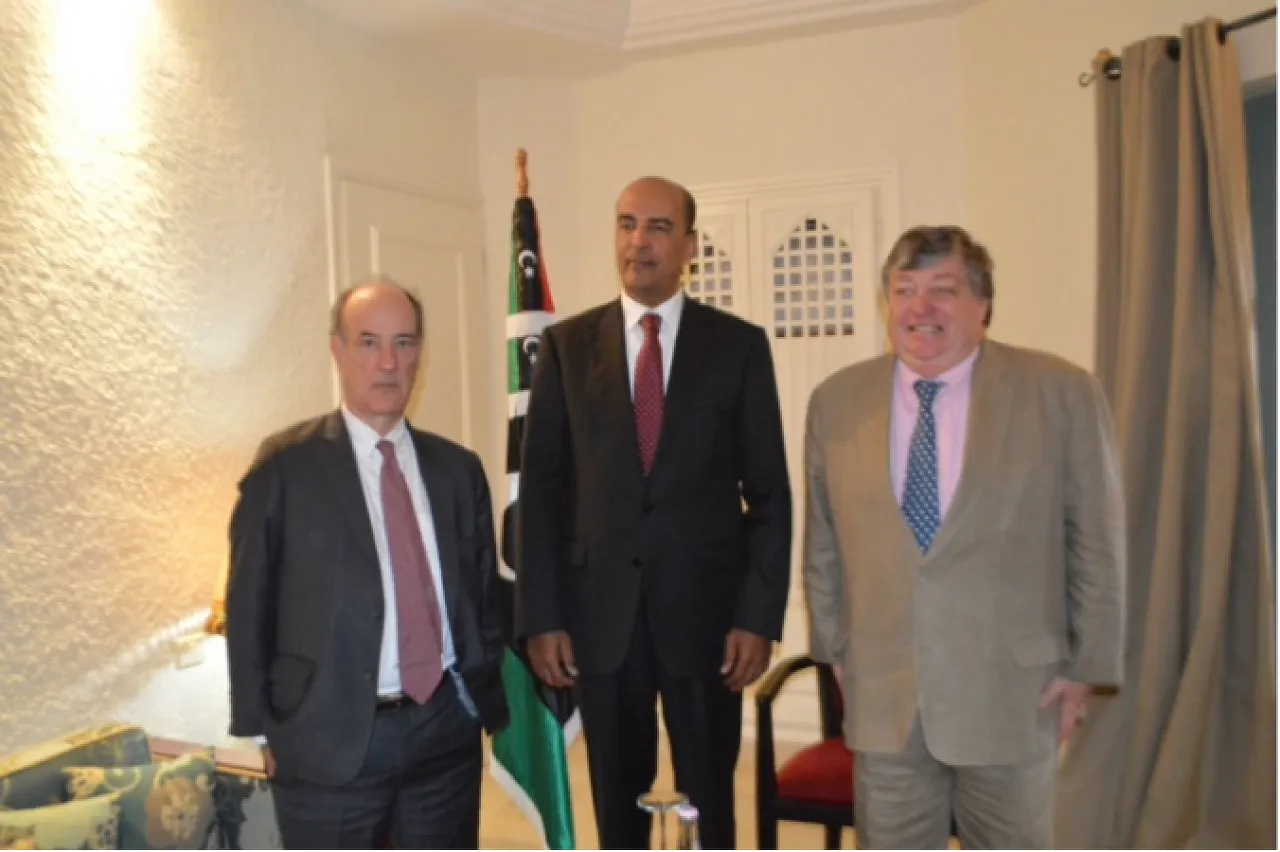 Deputy PM Musa Koni meets US Ambassador Bodde and US Special Envoy in Tunis (Photo: US Embassy Tripoli).