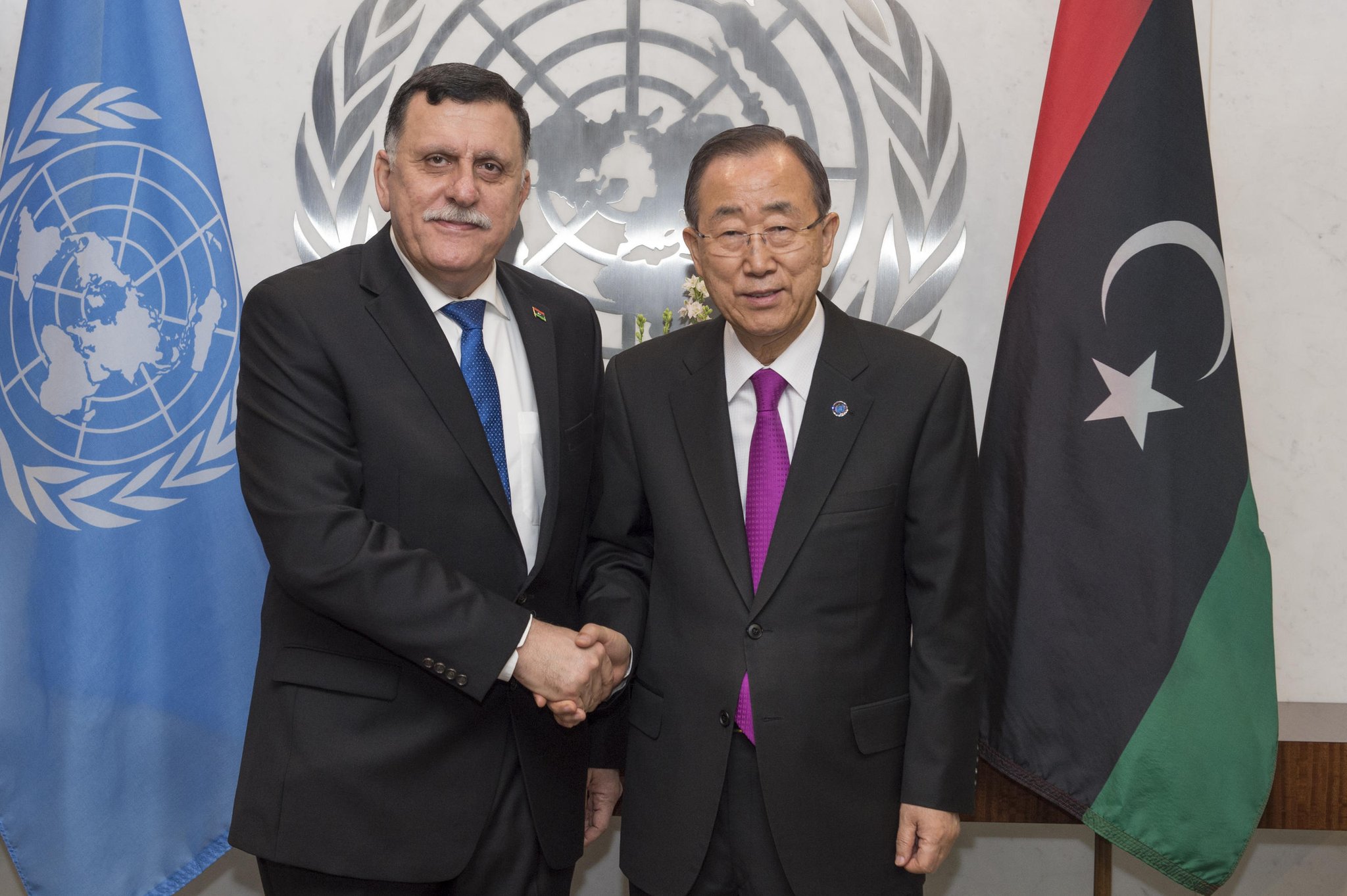 UN secretary-general commends Serraj on his leadership