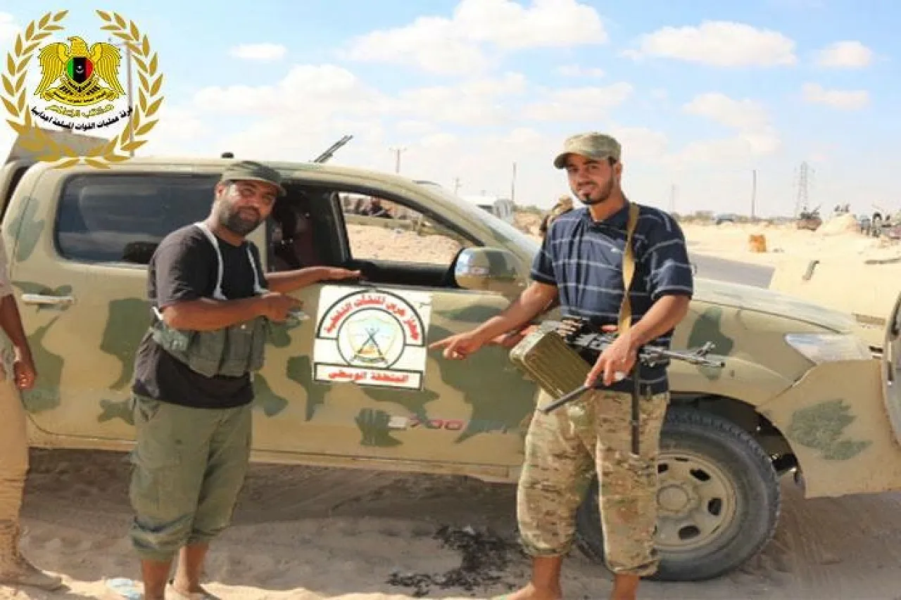 One of the vehicles left behind by the PFG (Photo: LNA)