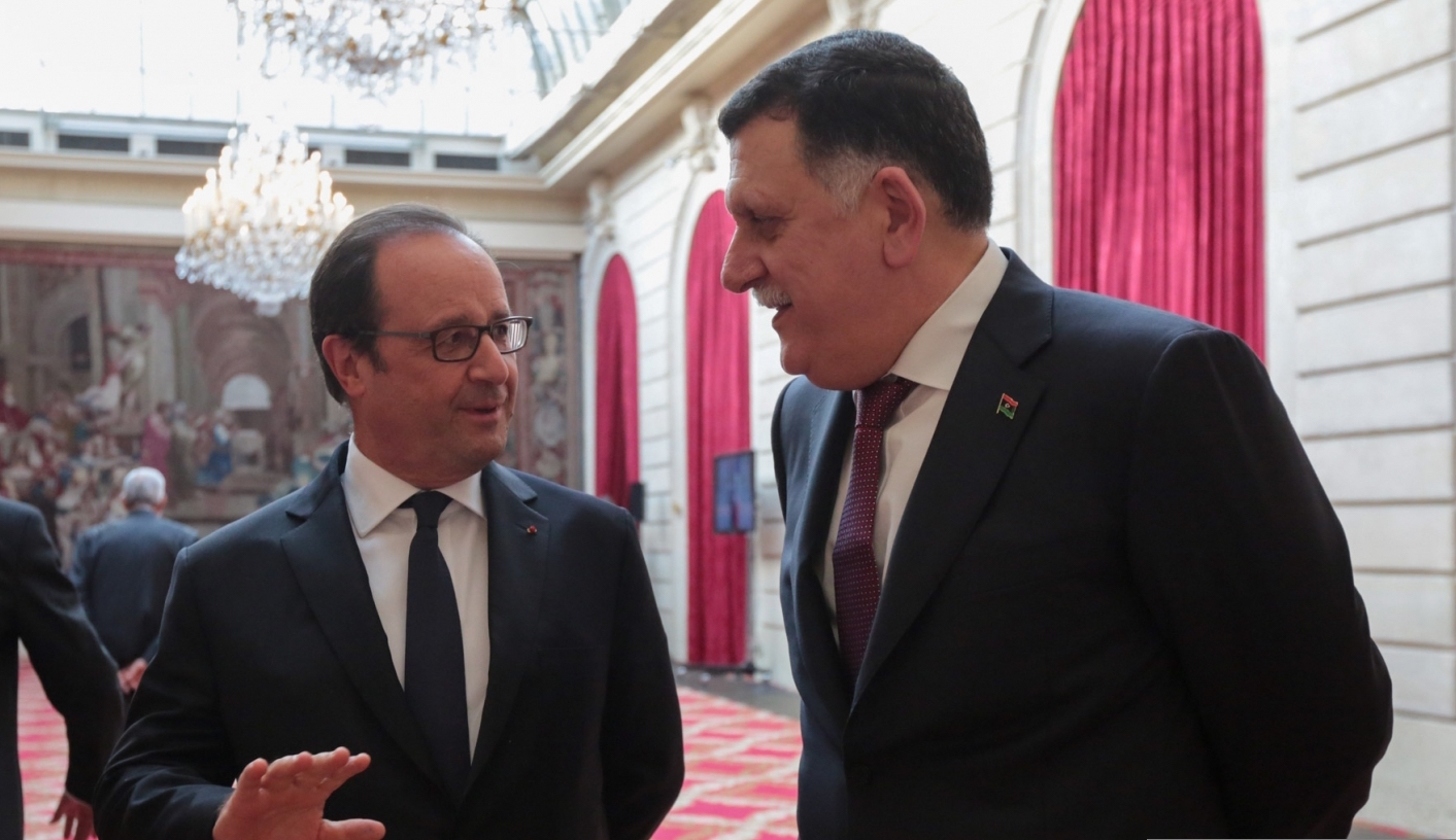 Hollande (left)