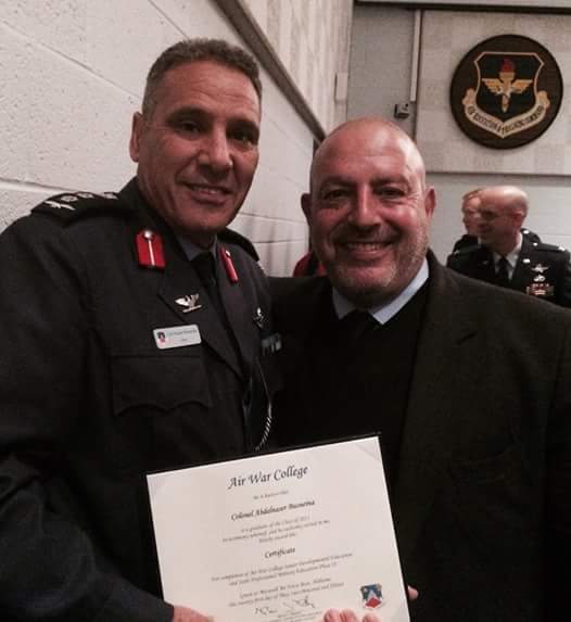 Col. Bousnina with Richard Galustian who