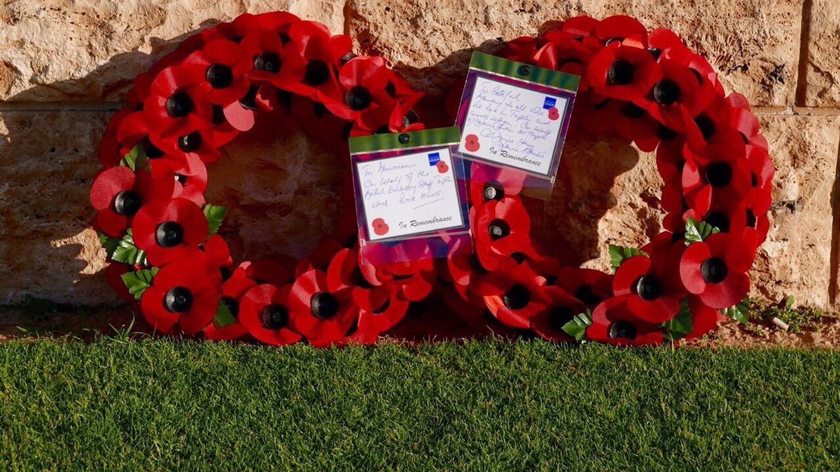 Remembrance ceremony again at Tripoli Military Cemetery