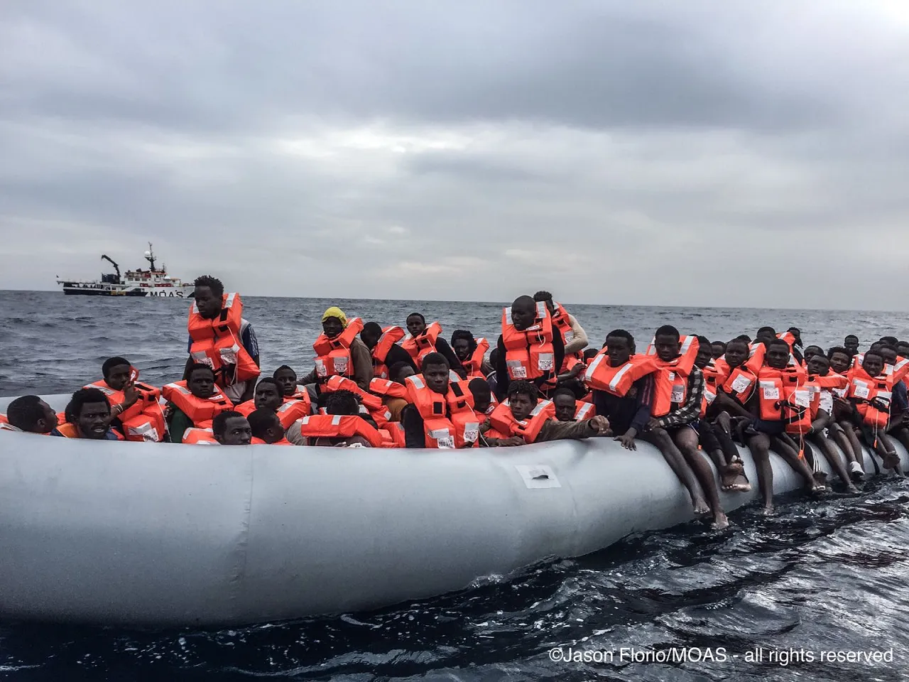 Migrants continue to cross the Mediterranean despite dangerous conditions says the IOM (Photo: MOAS/Italian Red Cross).