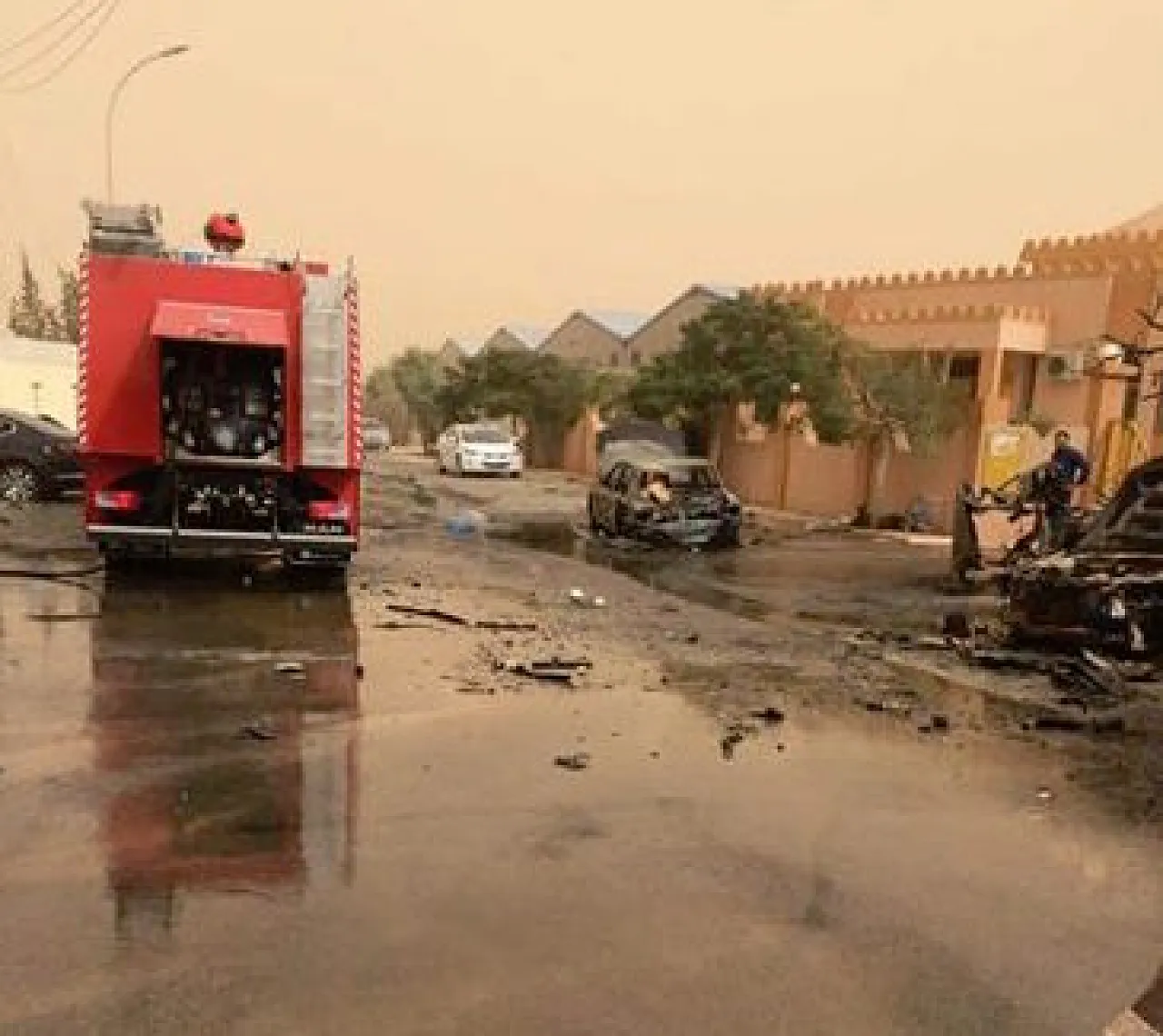 Scene of the bombing (Phto: Social media)