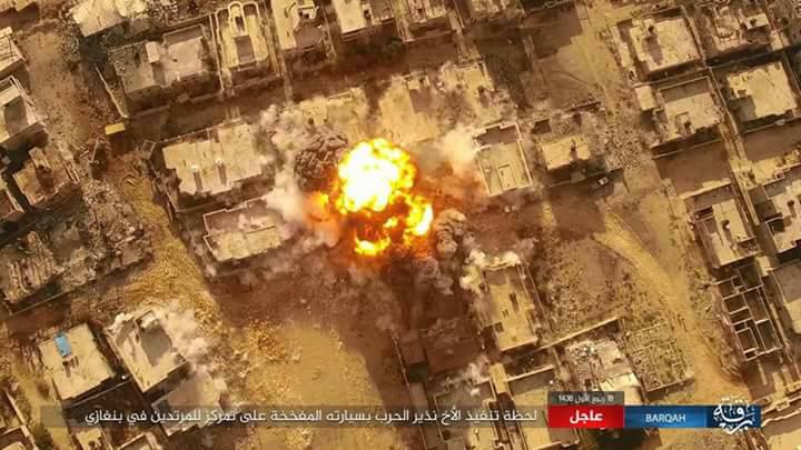 Dead and wounded troops in Benghazi suicide car bombing