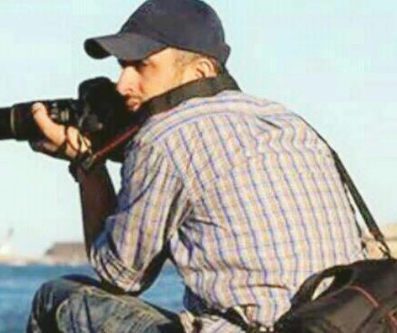 A picture said to be of Palestinian photographer Rami Youssef 