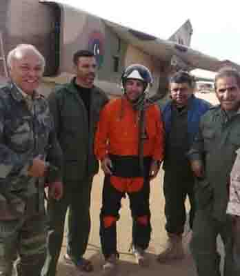 Pilot pilot Younis Al-Dinali who escaped his Mig-23 today (Photo: social media)