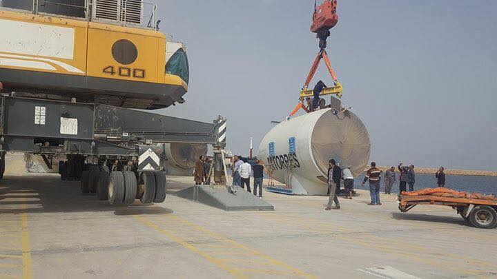 Wind turbine equipment delivered for Emsalata project