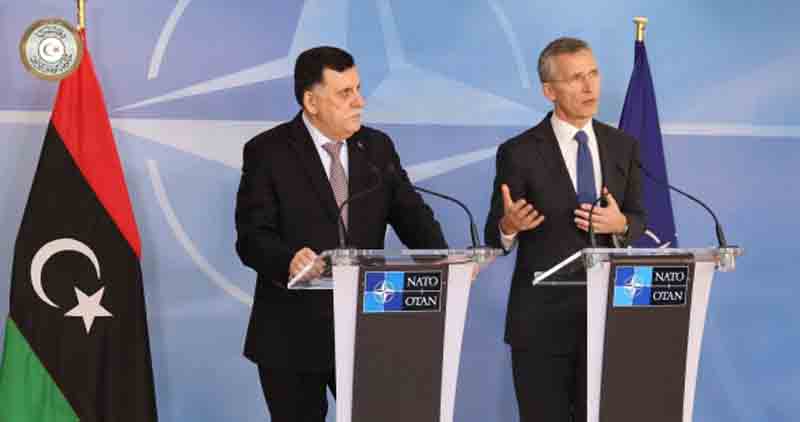 Serraj says foreign warships might fight people-smugglers within Libyan waters