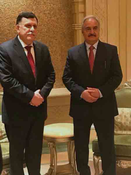 Serraj and Hafter meet in Abu Dhabi