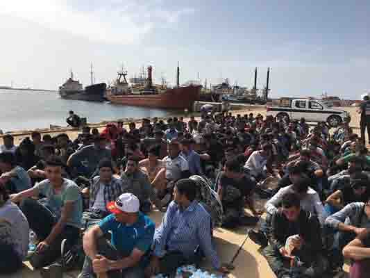 Coastguard rescues 300 migrants, mainly North Africans, off Sabratha; get into spat with Sea-Watch