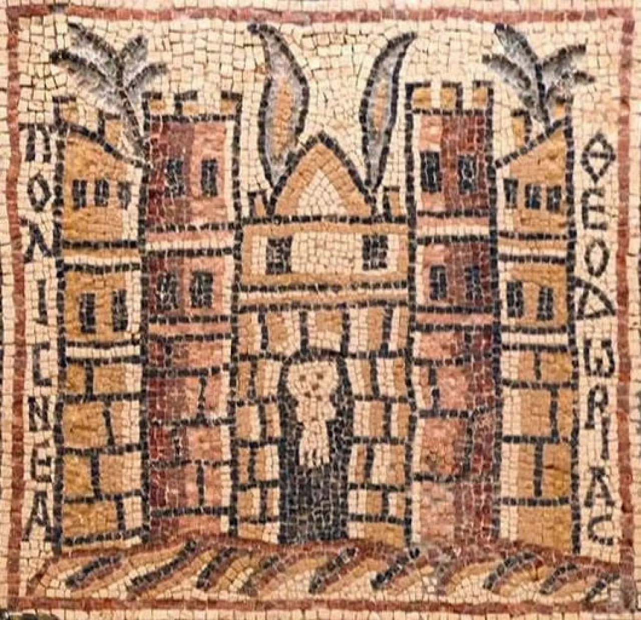 Panel from Qasr Libya's eastern church now in the museum (Photo: 