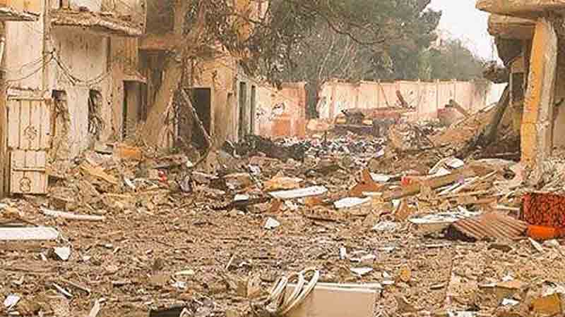 Some of the devastation in Sabri (Photo: social media)