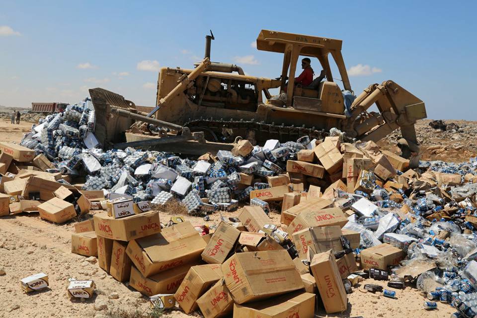 Benghazi authorities destroy expired foodstuffs