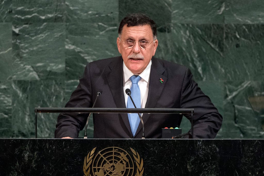 Serraj calls on UN to lift sanctions on Libya's assets