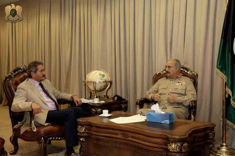 Hafter assesses Benghazi needs with acting mayor