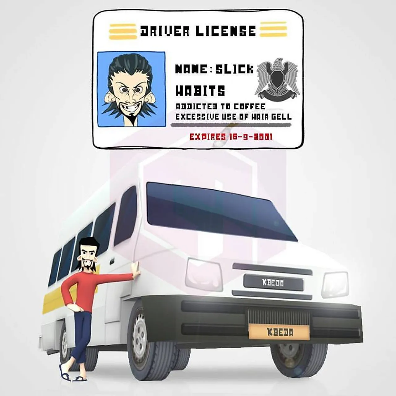 One of the characters in the Nitro Bus game (Source: Techneon).