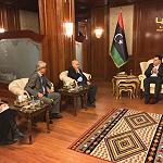Salamé discusses road map with Serraj