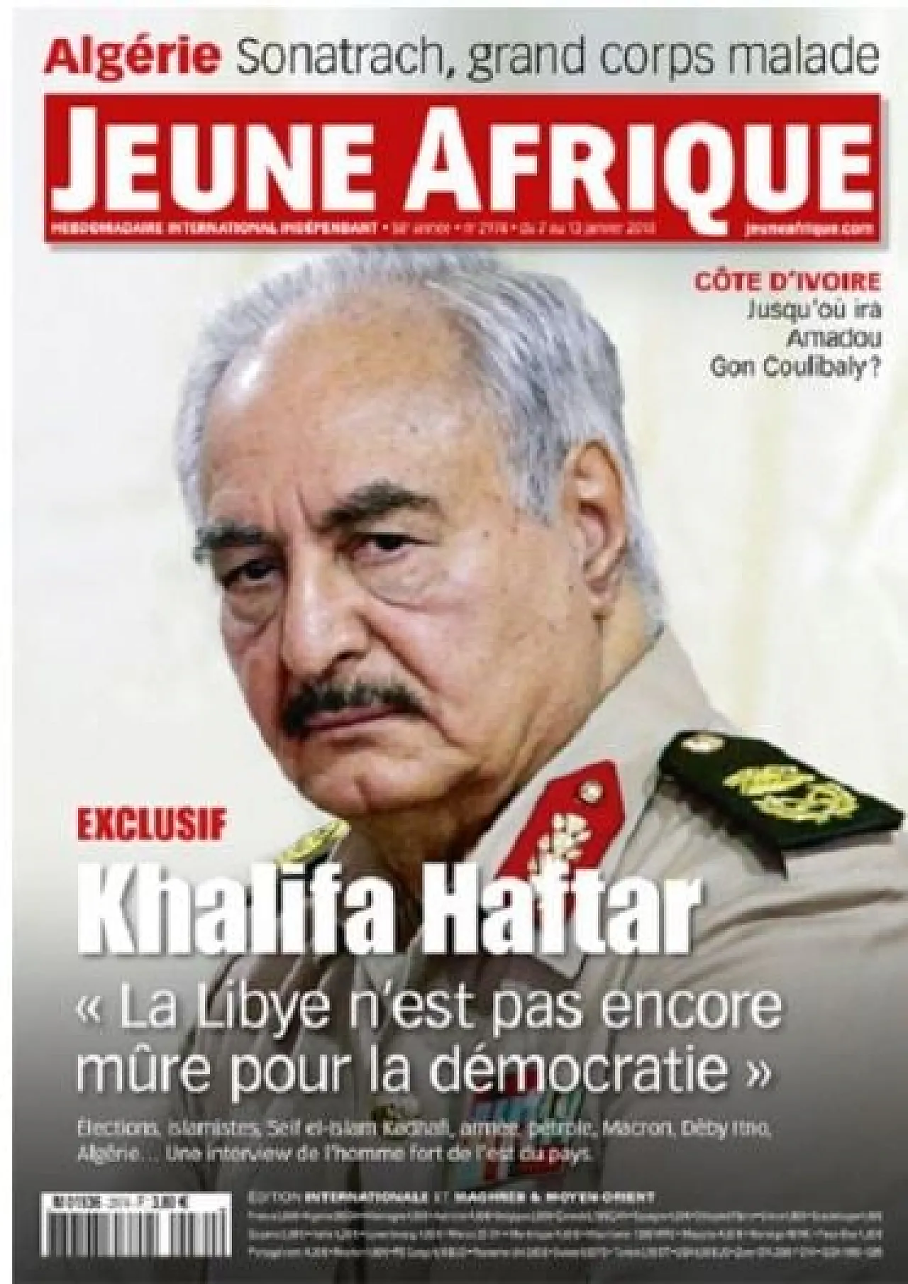 Hafter told French media that Libya was not yet ready for democracy (Photo: Jean Afrique).