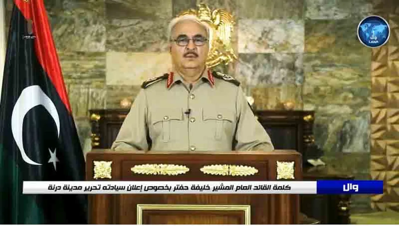 Khalifa Hafter (Photo: Archives from LANA).