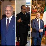 Saleh, Maetig and Mishri visit Rome ahead of Palermo Libya conference