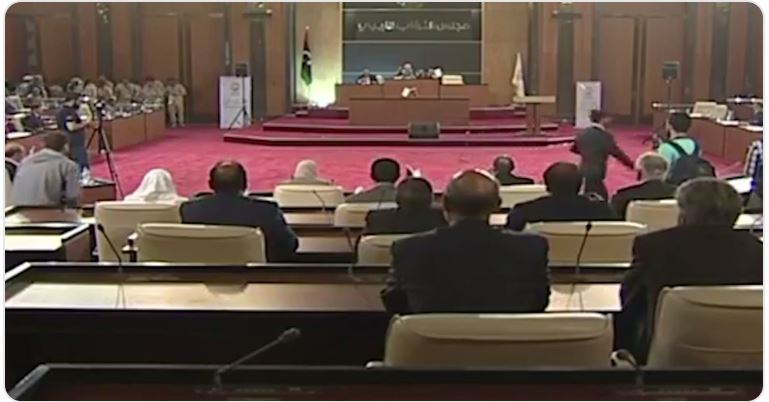 A Tripoli breakaway HoR faction held another session in the capital yesterday in rejection of the Khalifa Hafter and Ageela Saleh war on Tripoli (Photo: Archive from Libya's Channel).