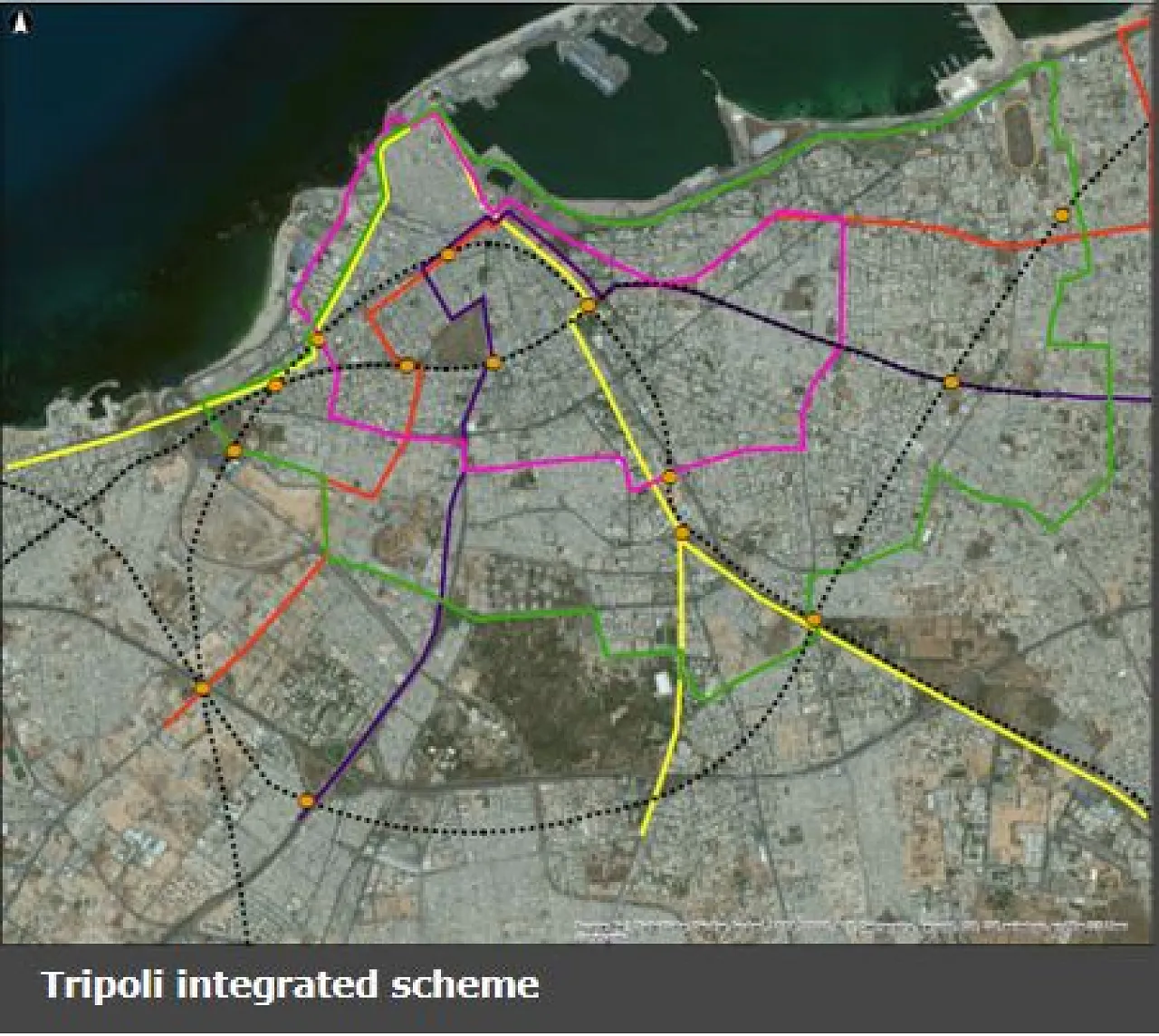 The Tripoli proposed integrated metro and bus system (Photo: BFI).