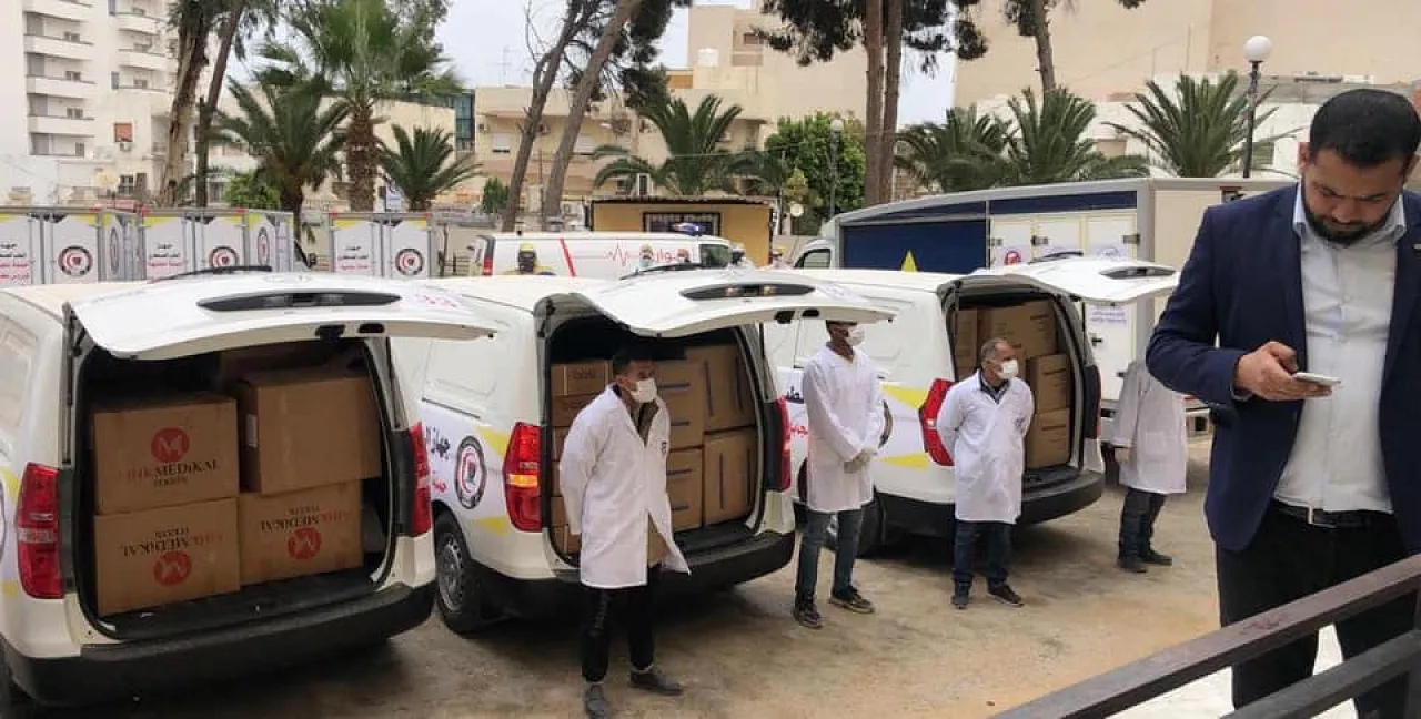 Libya's Tripoli Health Ministry dispatches vehicles and medical supplies to various municipalities in response to criticism of ineffectiveness (Photo: Tripoli Health Ministry).