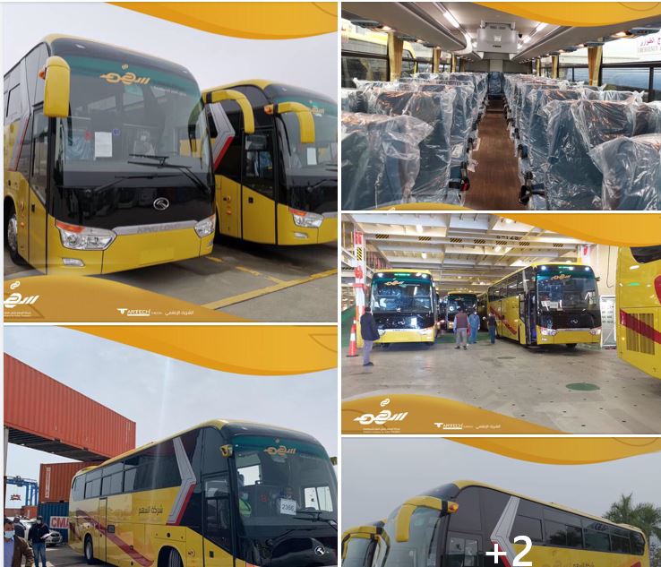 New Chinese buses for long distance journeys arrive in Libya