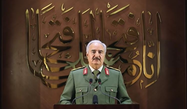 Khalifa Hafter says his eastern-based Libyan Arab Army will not be subject to any civilian authority except that elected directly by the people (Photo: Social Media archives).