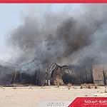 Municipal Council warehouse burnt by indiscriminate shelling
