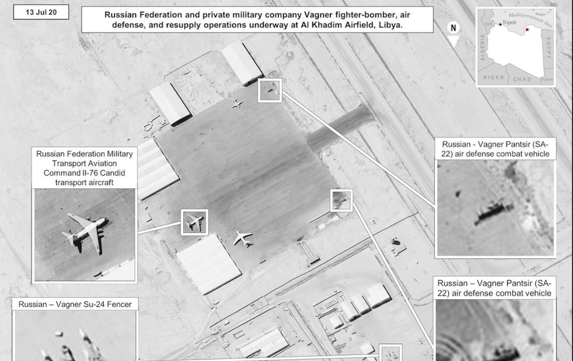 Photographic evidence that AFRICOM says proves continued Russian evidence in Libya (Photo: AFRICOM).