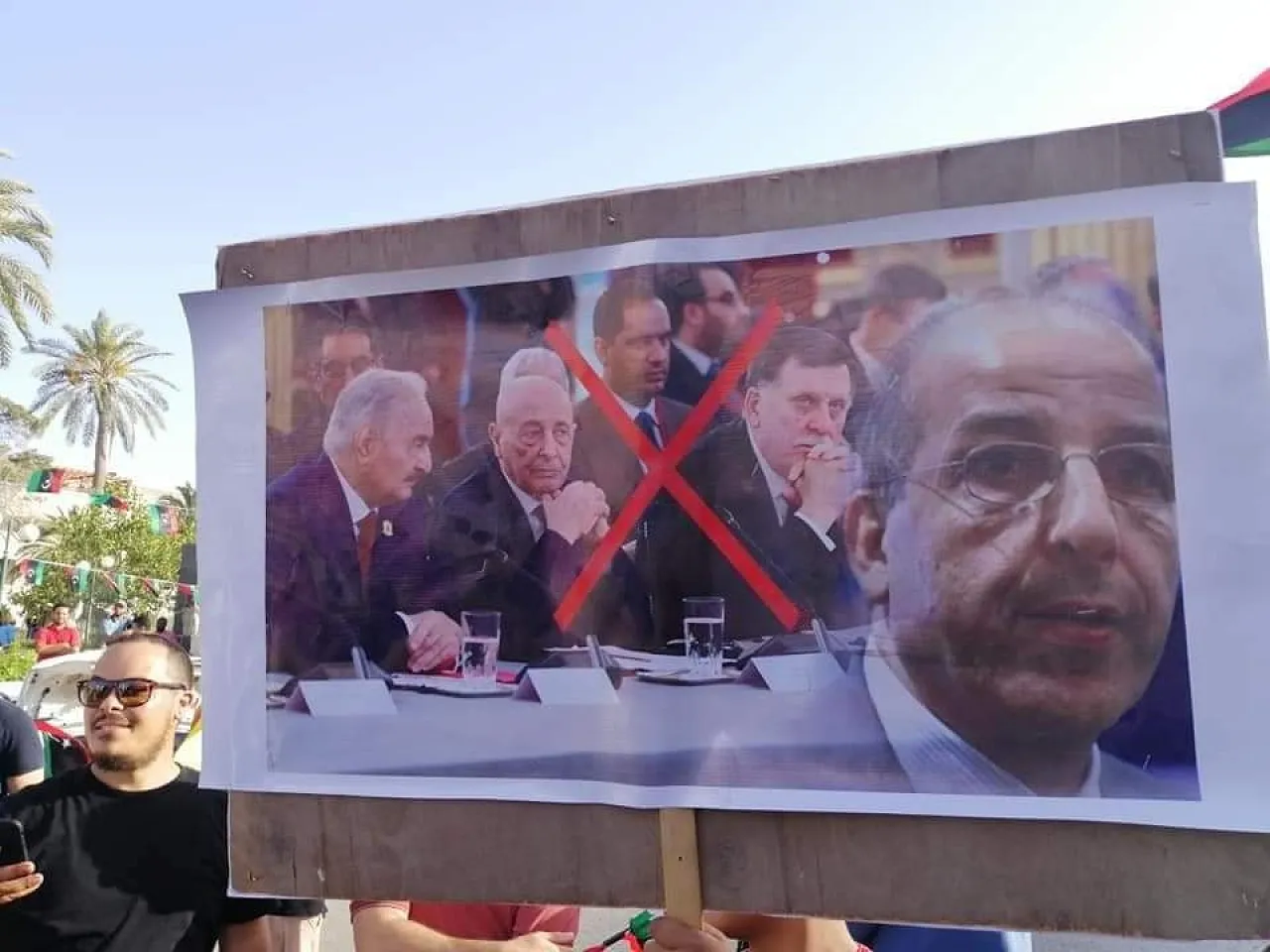 Libyans demonstrated against all their failed political and ruling elite, west and east, in the face of continuous power and water cuts, fuel and liquidity shortages, a lack of services and high number of Coronavirus cases (Photo: Social media).