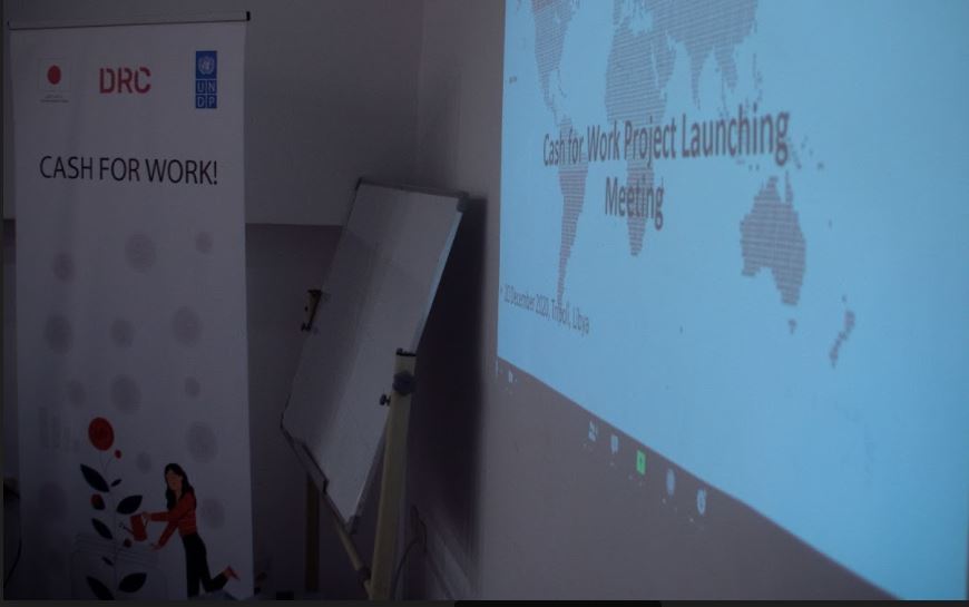 The UNDP launched Libya's first Cash for Work initiative in Bu Sleem (Photo: UNDP).