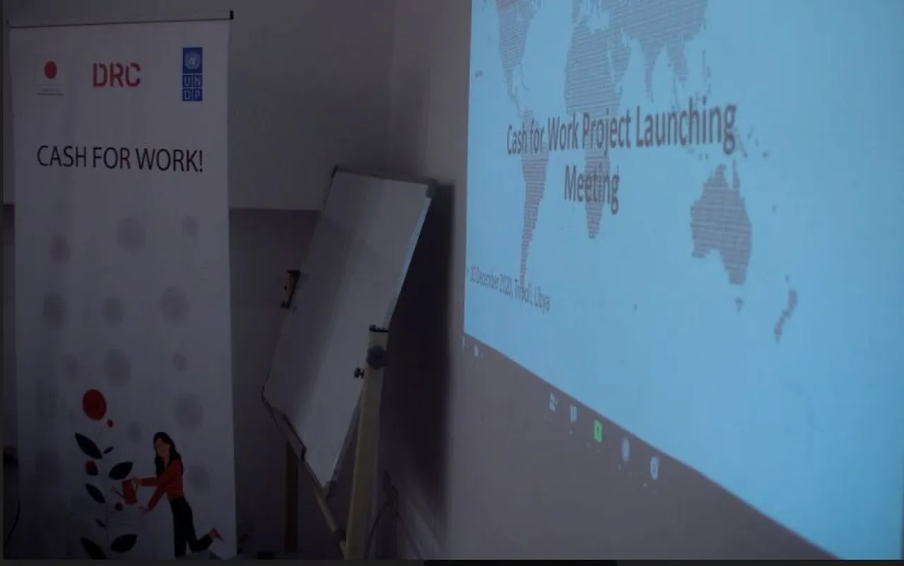 The UNDP launched Libya's first Cash for Work initiative in Bu Sleem (Photo: UNDP).