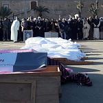 Funeral prayers for 14 victims of Tarhuna’s mass graves held in Tripoli Friday