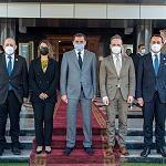 Aldabaiba welcomes French, German and Italian Foreign Ministers to Tripoli
