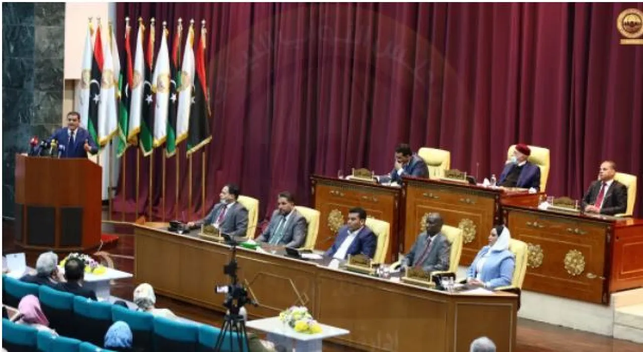 HoR grants confidence to PM Aldabaiba and his Government of National Unity in its session in Sirte today (Photo: HoR Sirte).