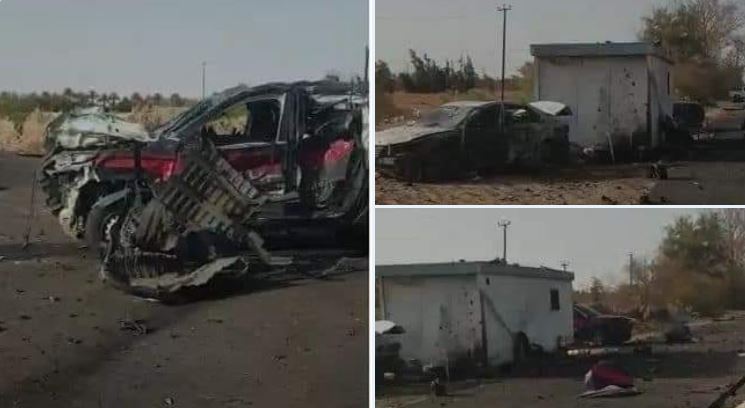 Sebha suicide terror truck bomb kills two and wounds four at checkpoint