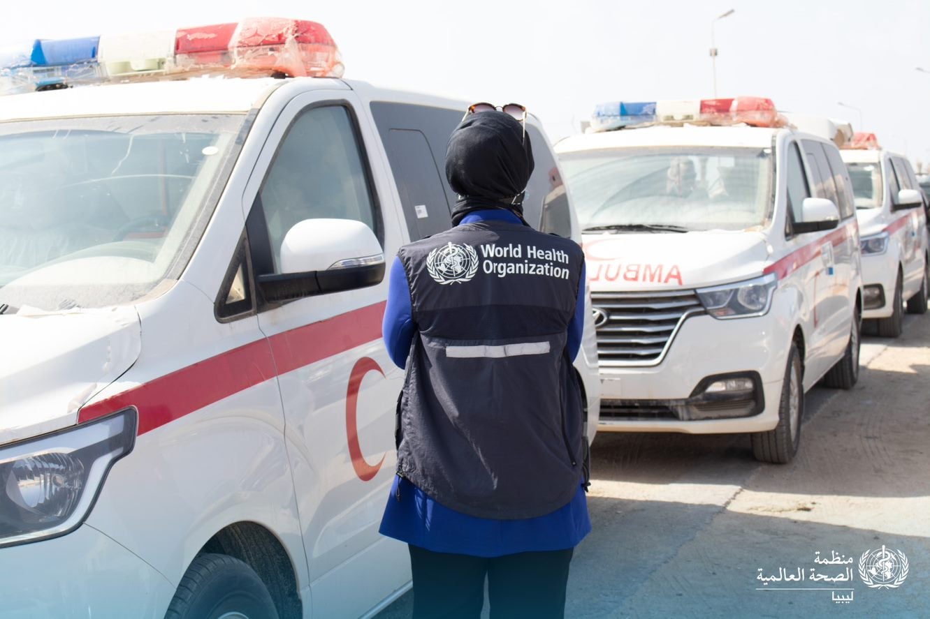 WHO delivers three ambulances to eastern Libya financed by China