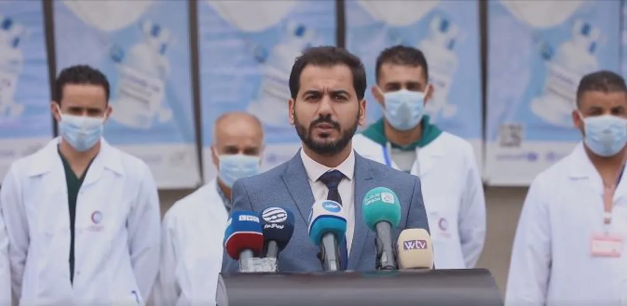 NCDC head Hayder Al-Sayeh says tough measures could be taken to mitigate the Omicron Covid-19 variant (Archived video grab: NCDC).